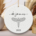 Personalized Doctor Graduation Ornament, New Doctor Ceramic Keepsake, Medical School Grad Gift, Med School Graduate Gift for Her, 2025 Decor