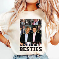 Besties Trump Epstein Short Sleeve T-Shirt