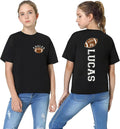 Custom Football Shirt, Personalized Football Shirt with Number, Football Mom Tee, Front Back