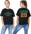 Custom Football Mascot Shirt, Personalized Team Spirit Tee, Football Mom Shirt, Front Back