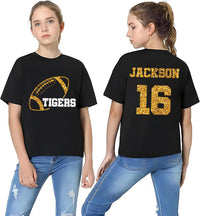 Custom Football Mascot Shirt, Personalized Team Spirit Tee, Football Mom Shirt, Two Sided