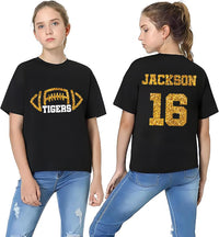 Custom Football Mascot Shirt, Personalized Team Spirit Tee, Football Mom Shirt, Two Sided