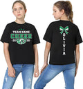 Personalized Cheer Team Name Shirt, Custom Cheerleader Gift Shirt, Cheer Mom with Name Tee, Front Back