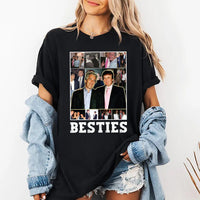 Besties Trump Epstein Short Sleeve T-Shirt