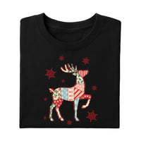 Christmas Reindeer Shirt, Preppy Christmas Coquette Shirt, Retro Xmas Tee