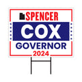 a sign that says spencer cox government