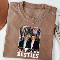 Besties Trump Epstein Short Sleeve T-Shirt