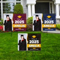 Personalized Graduation Yard Sign 2025 with Photo - Grad Sign, Class of 2025, Custom Name Graduation 2025 Yard Sign with Metal H-Stake