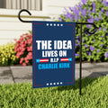 Justice for Charlie Garden Flag, A True Patriot Charlie Kirk Yard Flag, Charlie Kirk Is My Hero Outdoor Flag, Charlie Kirk Freedom Flag