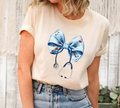 Coquette Nurse Stethoscope Bow Short Sleeve T-Shirt, Bow Stethoscope Shirt
