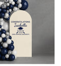 Personalized Graduation Wall Decal, Custom Name Grad Vinyl Sticker, Congrats Grad Decal for Balloon Arch, Class of 2025 Party Backdrop Decor