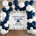Personalized Graduation Wall Decal, Custom Name Grad Vinyl Sticker, Congrats Grad Decal for Balloon Arch, Class of 2025 Party Backdrop Decor