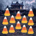 Candy Corn Halloween Yard Signs with Stakes, Cute Outdoor Lawn Decorations for Garden or Party, Halloween Roadbed or Pathway Décor