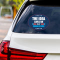 Justice for Charlie Vinyl Sticker, A True Patriot Charlie Kirk, Charlie Kirk Freedom, Charlie Kirk Is My Hero Bumper Sticker, 6