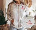 Embroidered Personalized X-Ray Zip-Up Hoodie