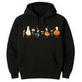 Halloween Goose Hoodie, Cute Fall Pumpkin Witch Goose Tee