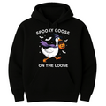 Spooky Goose Hoodie, Witchy Silly Goose Halloween Tee