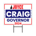 a sign that says joyce craig government 2012