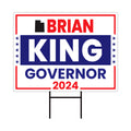a political sign with the name of a political organization