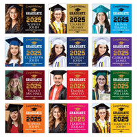 Personalized Graduation Yard Sign 2025 with Photo - Grad Sign, Class of 2025, Custom Graduation 2025 Yard Sign with Metal H-Stake