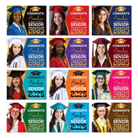 Personalized Graduation Yard Sign 2025 with Photo - Grad Sign, Class of 2025, Custom Graduation 2025 Yard Sign with Metal H-Stake
