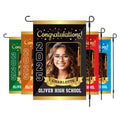 Personalized Graduation Garden Flag with Photo, Double Sided, Custom Name & School, Graduation Decoration 2025 Yard Sign, Class of 2025 Flag