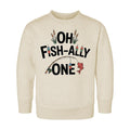 Oh Fish-Ally One Toddler Sweatshirt , Baby Shirt, Onesie, Baby Bodysuit - Vintage First Birthday Outfit, Cute One Year Old Fishing Party Gift