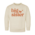 Big Sister Toddler Sweatshirt, Baby Bodysuit, Baby Shirt, Cute Retro Big Sister Gift, Pregnancy Announcement, Toddler Sister Reveal Clothing