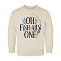 Oh Fish-Ally One Toddler Sweatshirt, Baby Shirt, Onesie, Baby Bodysuit - Vintage First Birthday Outfit, Cute One Year Old Fishing Party Gift
