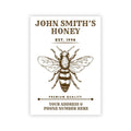 Personalized Honey Roll Labels, Custom Honey Product Stickers, Business Honey Labels for Mason, Honey Bee Favors, Honey Lid Stickers