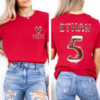 Custom Football Mom Shirt, Football Season Mama Shirt, Two Sided