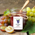 Personalized Grape Jam Roll Labels, Custom Grape Jelly Product Stickers, Business Grape Jelly Labels for Jars, Canning, Lid Stickers