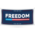 Charlie Kirk Banner Sign, Justice For Charlie Kirk Political Sign, A True Patriot Charlie Kirk Vinyl Banner with Metal Grommets