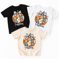 Personalized Fall Kids Name Shirt, Children Fall Name Shirt, Cute Toddler Girl Tee, Girly Fall Shirt, Autumn Clothing Shirt, Fall Gifts