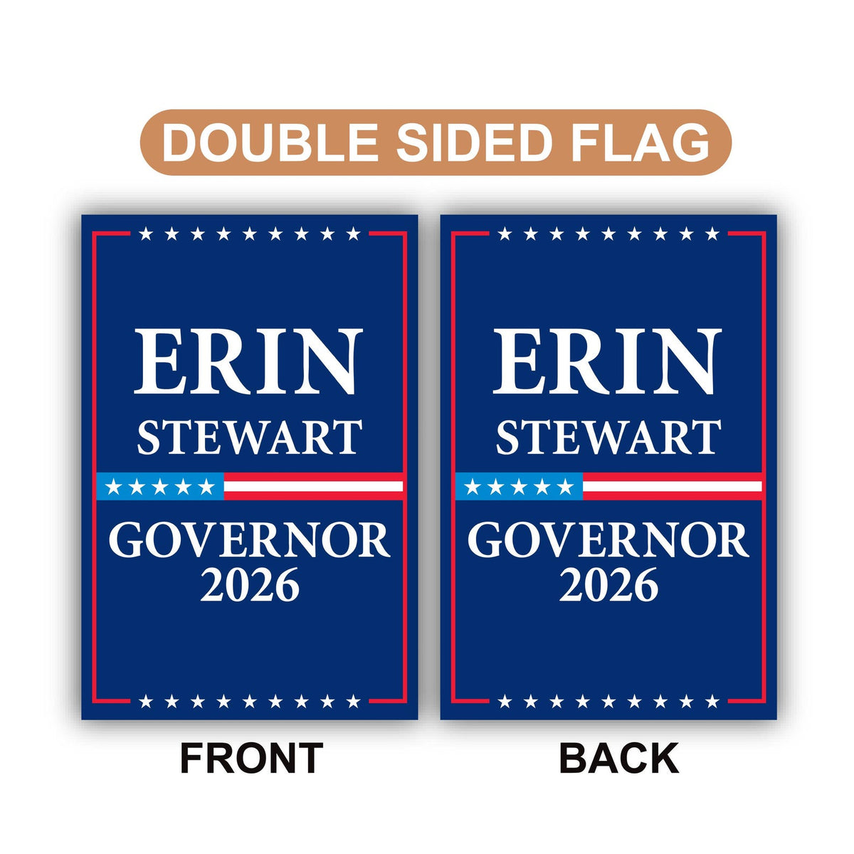 Erin Stewart For Connecticut Governor 2026 Garden Flag, Double Sided ...