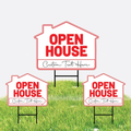 Custom Open House Yard Sign (3 Pack)
