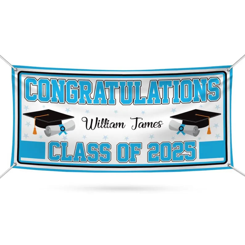 Graduation Banner 2025 Corvette 