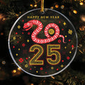 New Year 2025 Year Of The Snake Ornament, Snake Year Acrylic Ornament