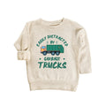 Garbage Truck Baby Sweatshirt, Funny Truck Driver Birthday Gift for Boys and Girls