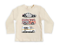 Emergency Vehicles Baby Bodysuit, Adorable Outfit for Boys & Girls