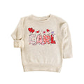 Personalized Valentine Baby Sweatshirt, Cute Valentine Day Kids Outfit