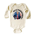 My First President Baby Bodysuit, Funny Trump Baby Outfit