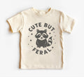 Cute But Feral Baby Shirt, Meme-Inspired Gift for Kids and Toddlers