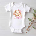 Personalized Easter Bunny Baby Bodysuit, Adorable Bunny Pullover
