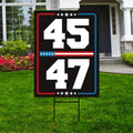 Trump Inauguration 2025 Yard Sign - JD Vance Lawn Sign, 45 47 President Donald Trump Sign, Trump Inauguration Yard Sign with Metal H-Stake