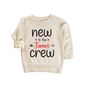 Personalized New to the Crew Baby Sweatshirt, Baby Outfit for Boys or Girls