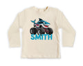 Monster Truck Baby Shirt, Personalized Kids Outfit for Truck Lovers