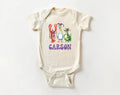 Personalized Mardi Gras Baby Bodysuit, Adorable Mardi Gras Parade Outfit for Boys and Girls