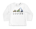 Personalized Construction Baby Shirt, Custom Dump Truck Boys Outfit