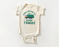 Garbage Truck Baby Bodysuit, Funny Truck Driver Birthday Gift for Boys and Girls
